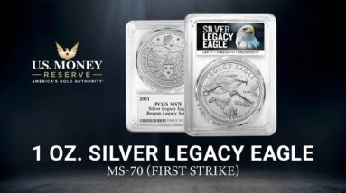 1 Oz. Silver Legacy Eagle Coin PCGS MS-70 (First Strike)